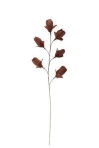 Tulip Ornament 6 bloemen 90 cm donker oud roze