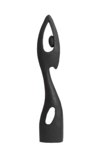 Mujer Ornament 12x6x67 cm hout zwart