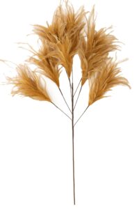 Feather Ornament 8 veren 95 cm licht bruin