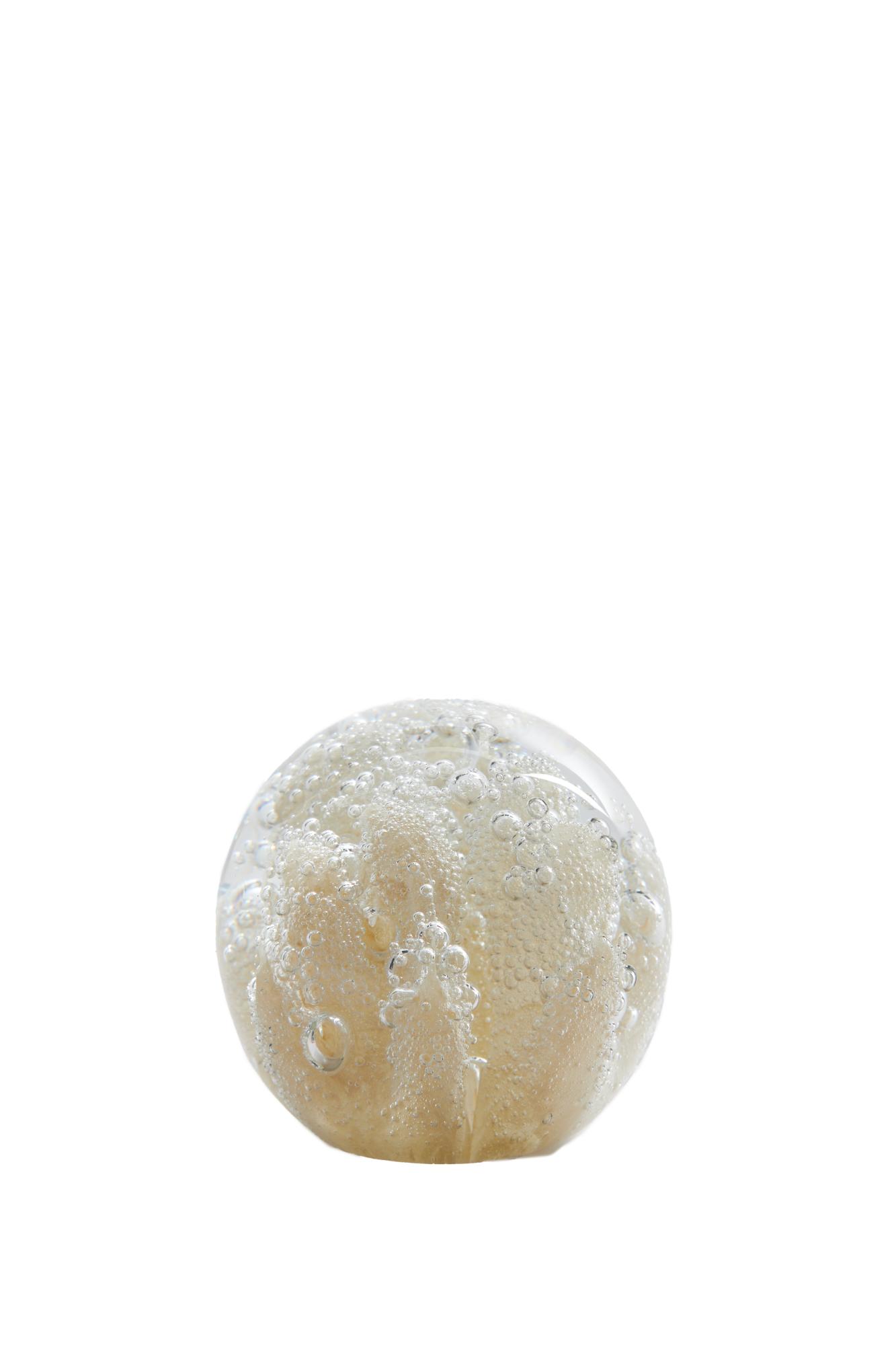 Coral Ornament Ø8x8 cm glas crème