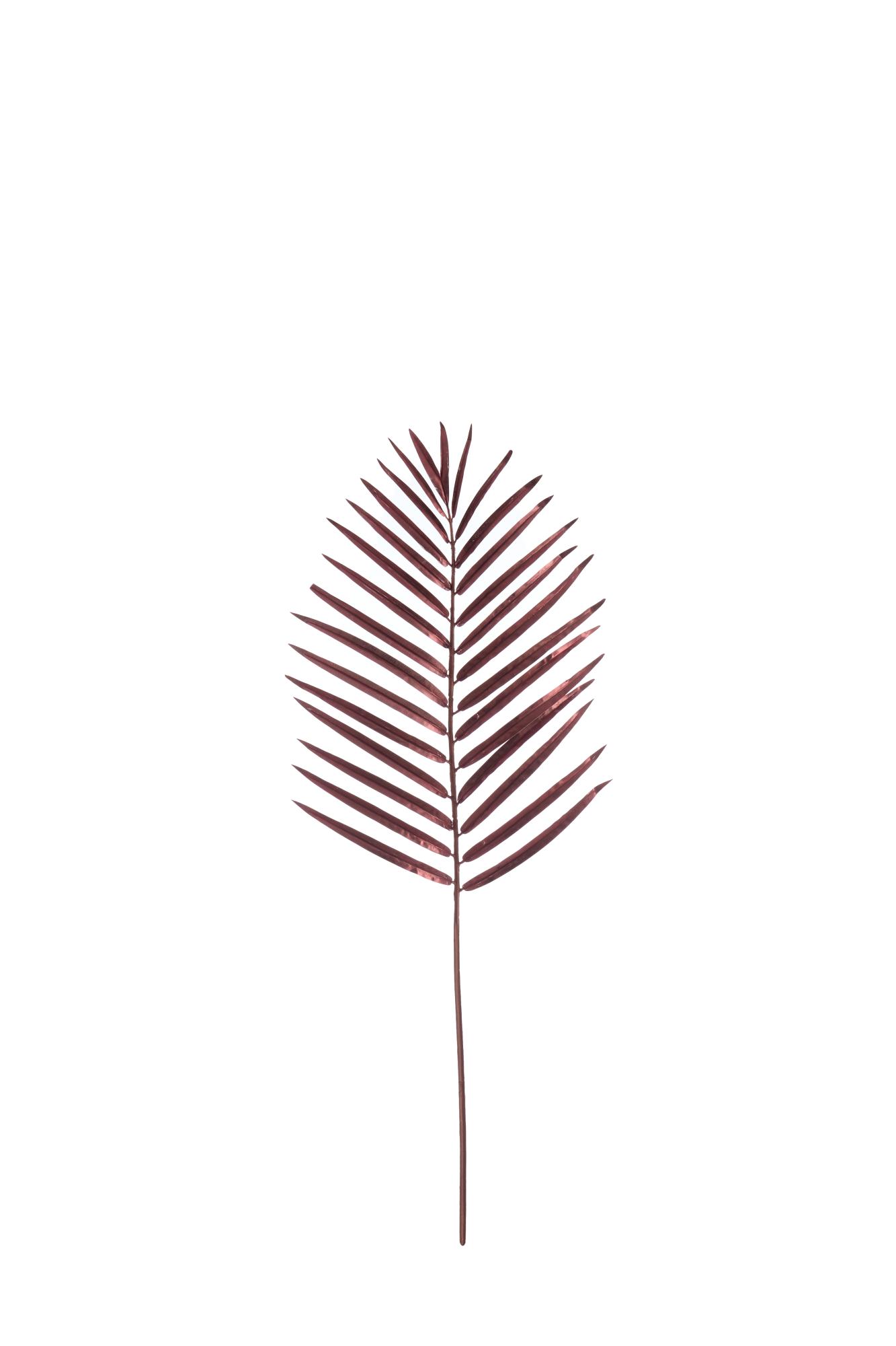 Palm Ornament 30x89 cm metallic bordeaux