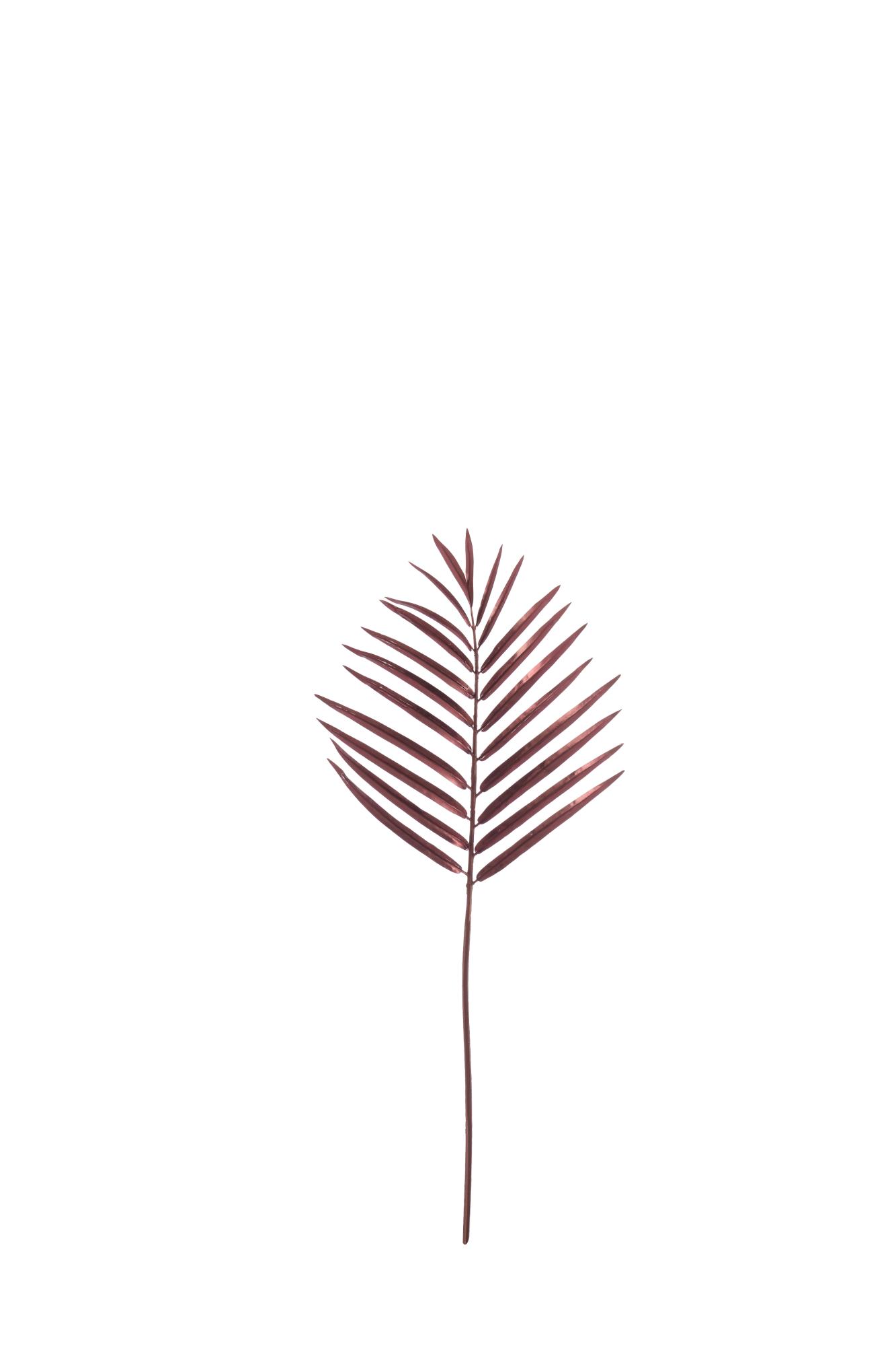 Palm Ornament 30x78 cm metallic bordeaux
