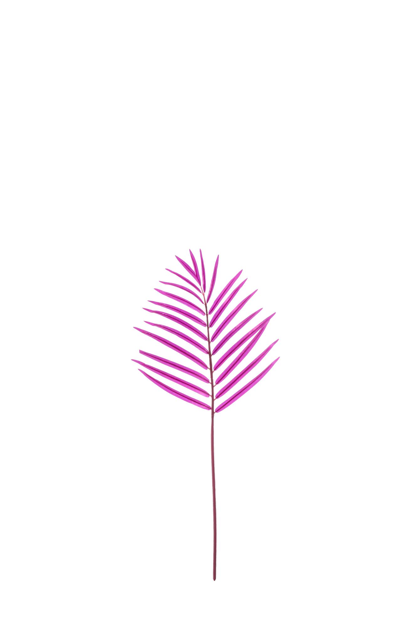 Palm Ornament 30x78 cm metallic paars