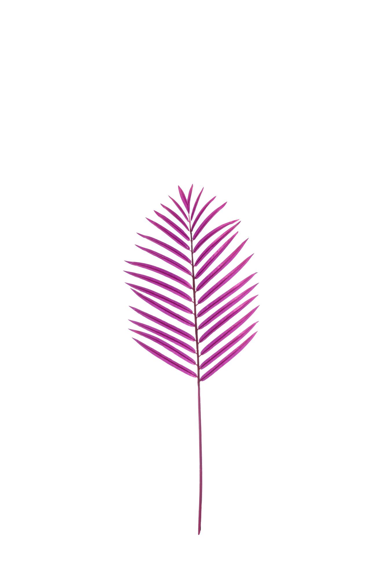 Palm Ornament 30x89 cm metallic paars