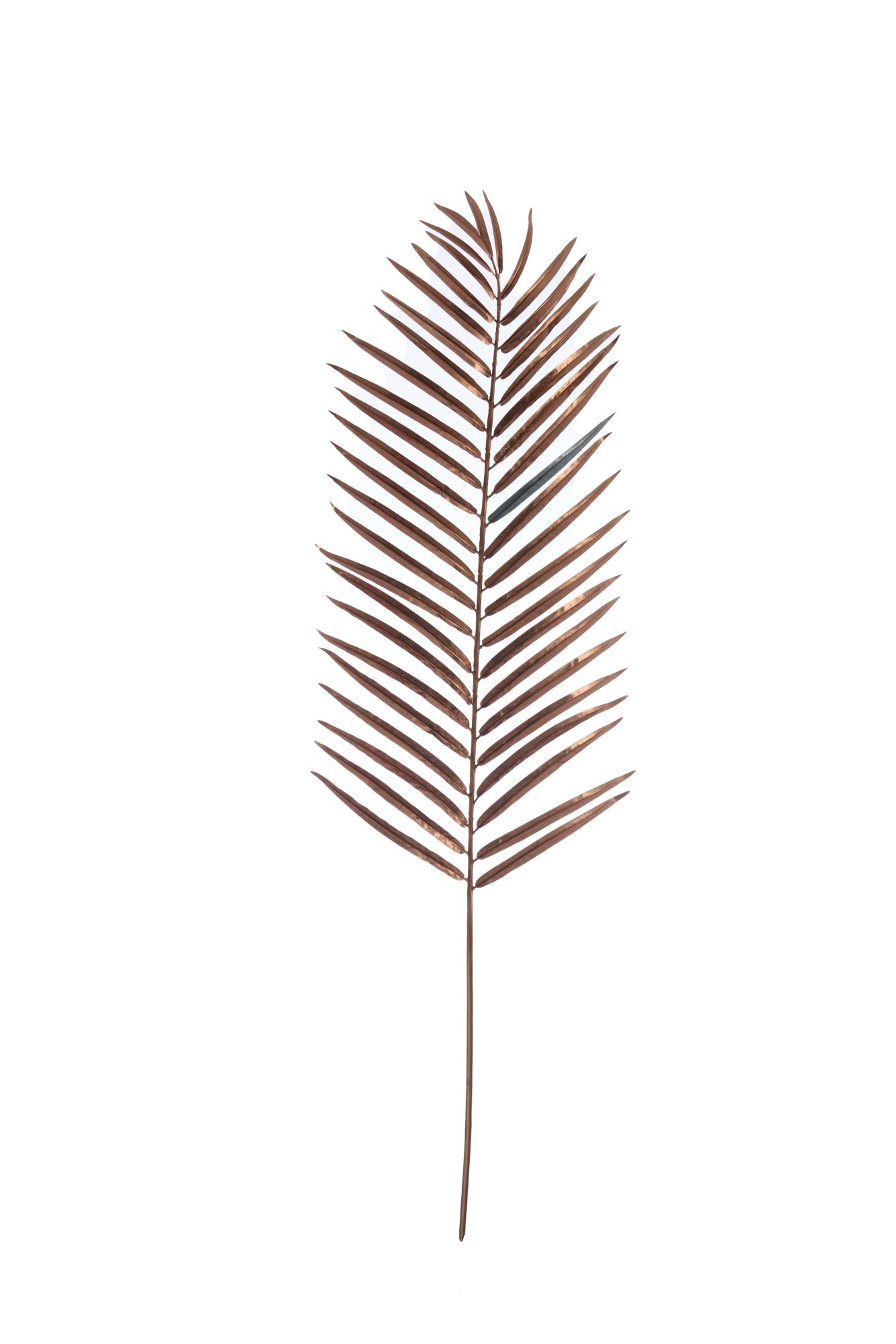 Palm Ornament 35x105 cm metallic donker brons