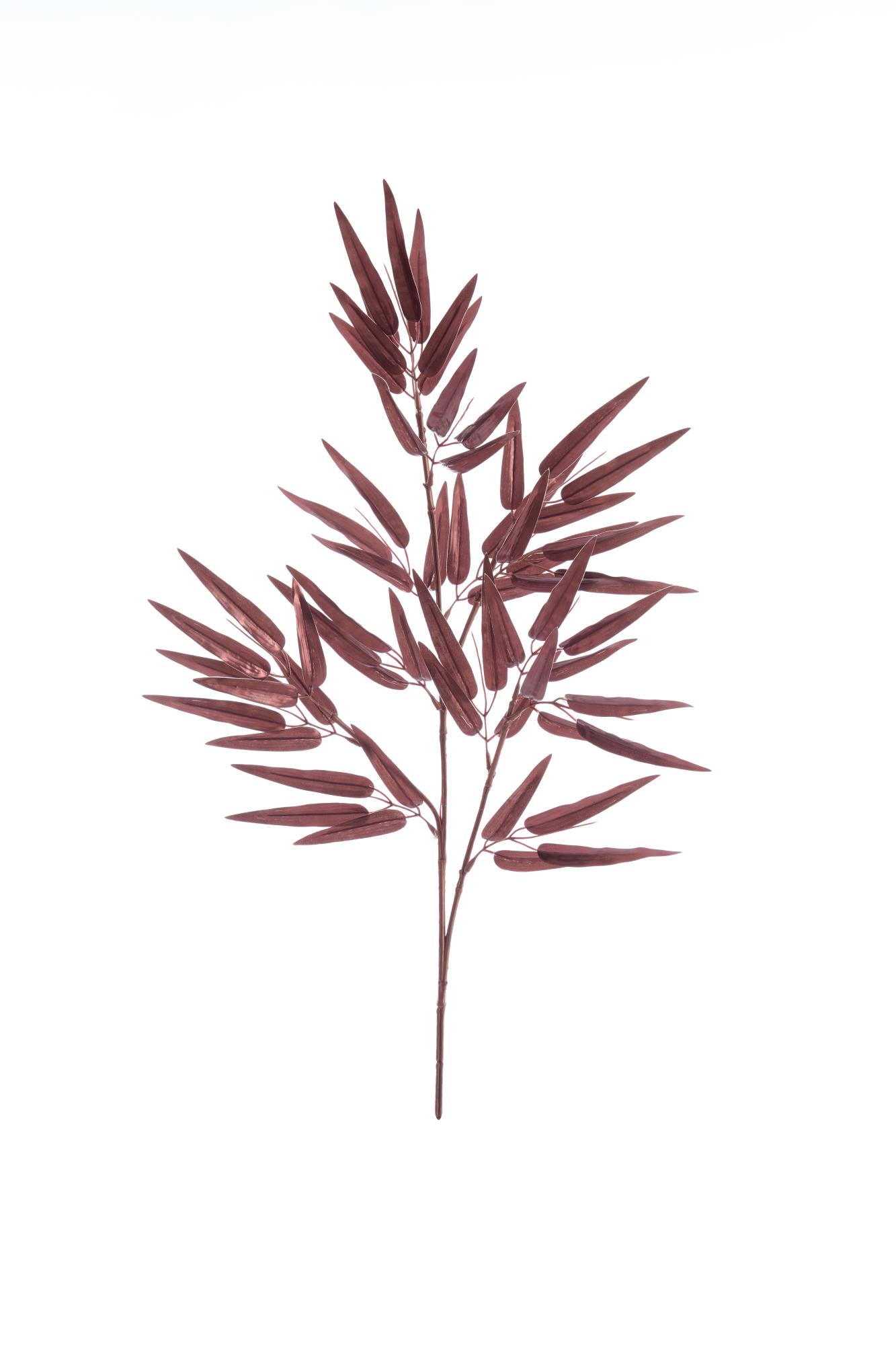 Bambo Ornament 40x74 cm metallic bordeaux