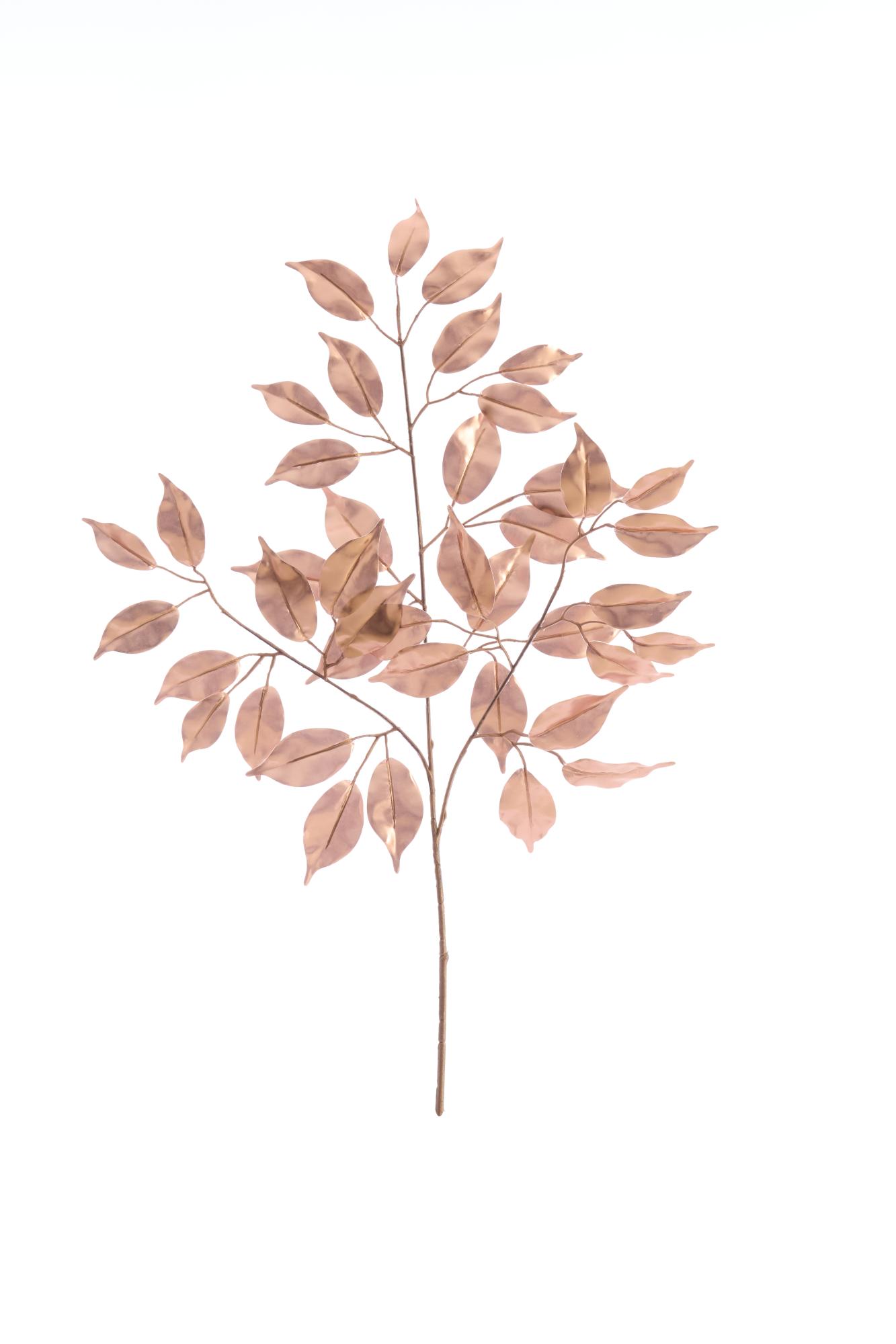 Ficus Ornament 45x74 cm metallic perzik