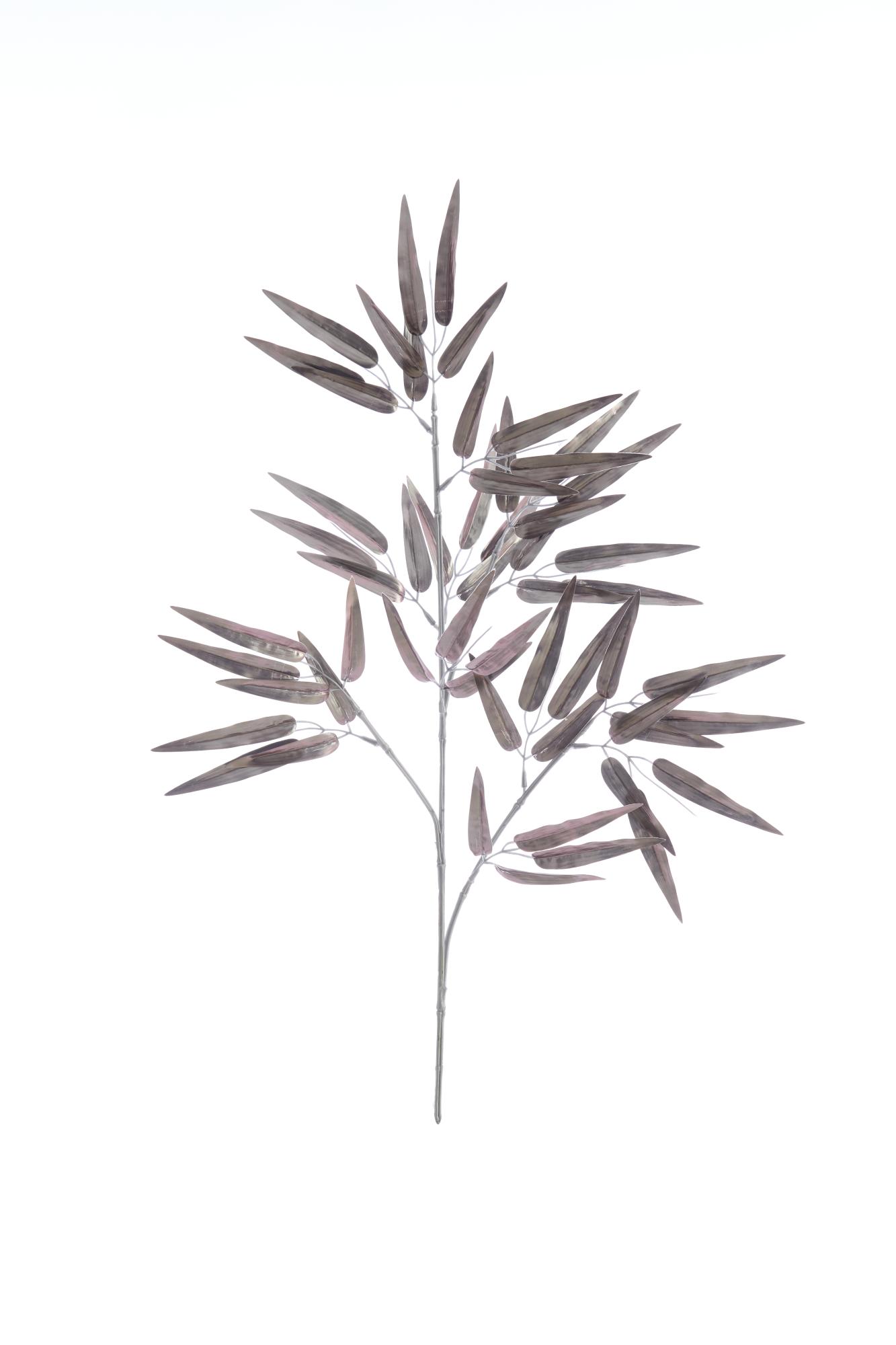 Bambo Ornament 40x74 cm metallic grijs