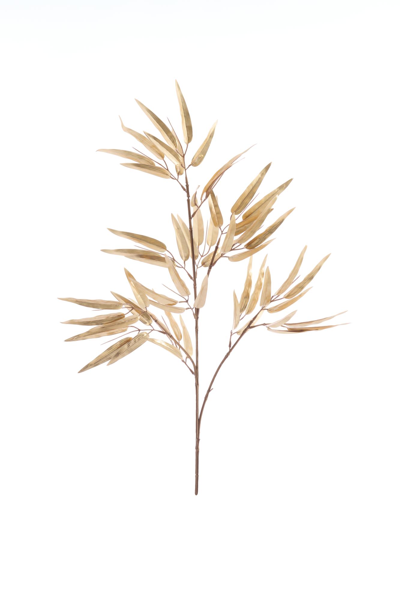 Bambo Ornament 40x74 cm metallic licht goud
