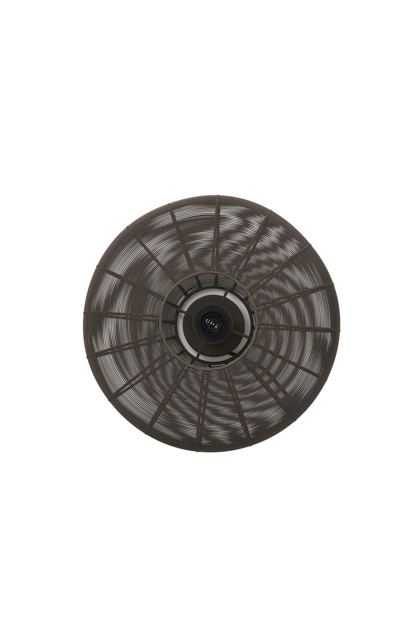 Bahori Plafonnière Ø40x17 cm mat donker bruin
