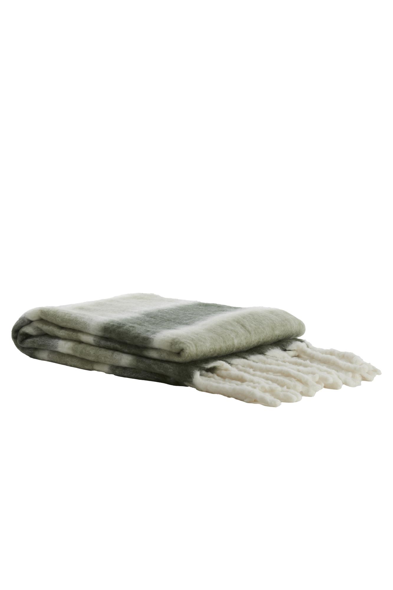 Guada Plaid 170x130 cm licht groen+donker groen