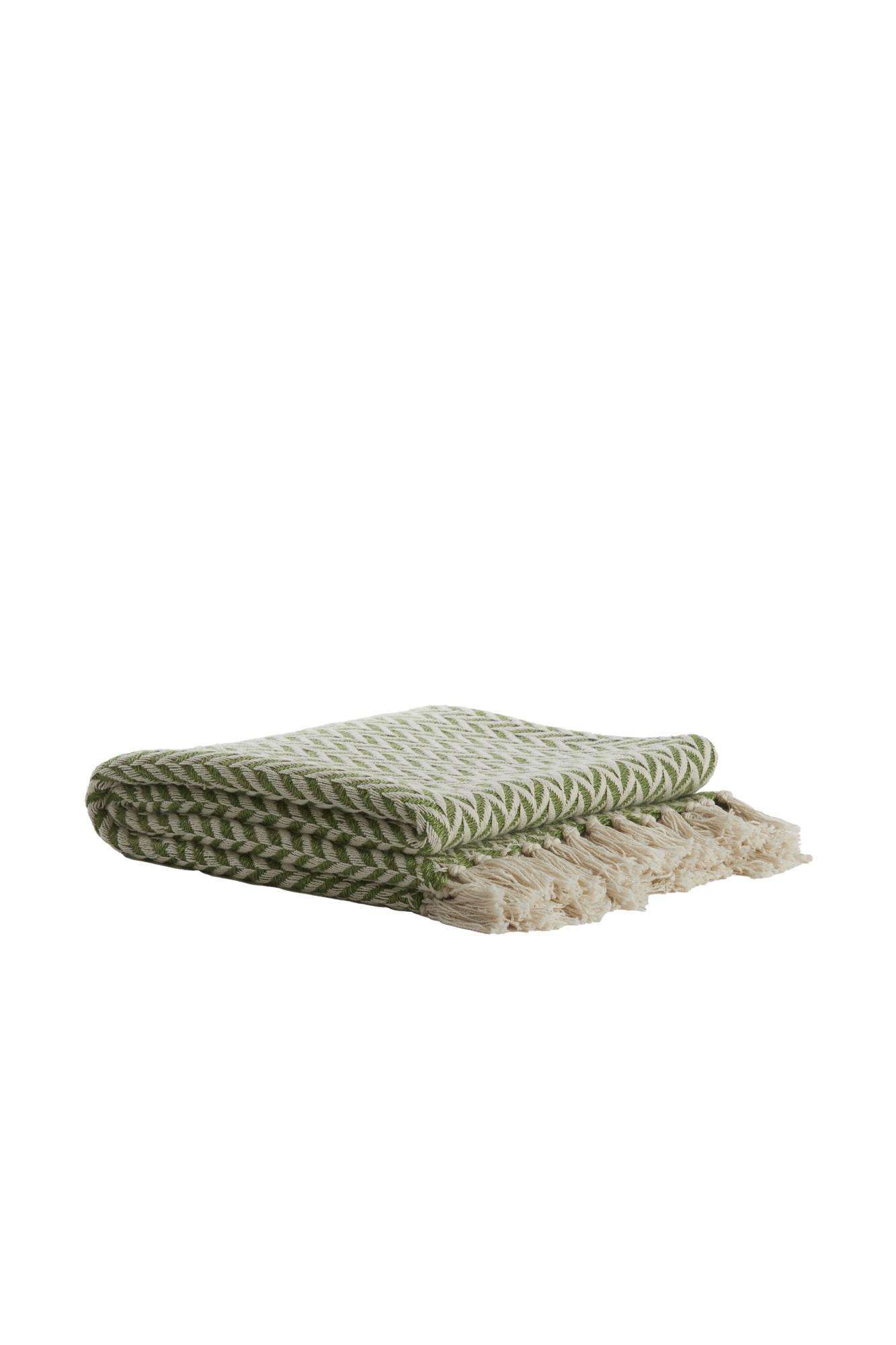 Navar Plaid 170x130 cm groen+wit