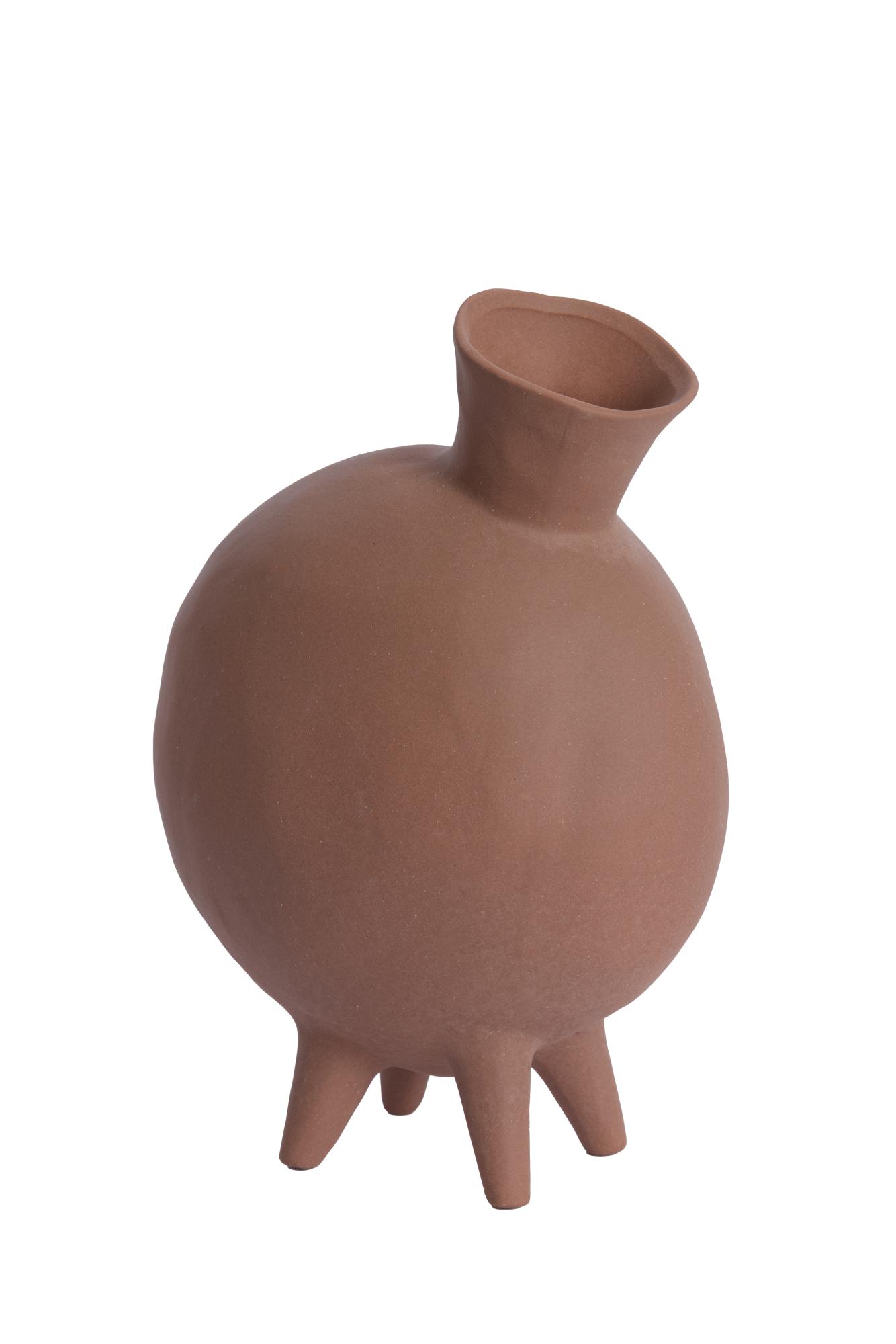 Bugibba Vaas deco 20x15x29 cm mat terra
