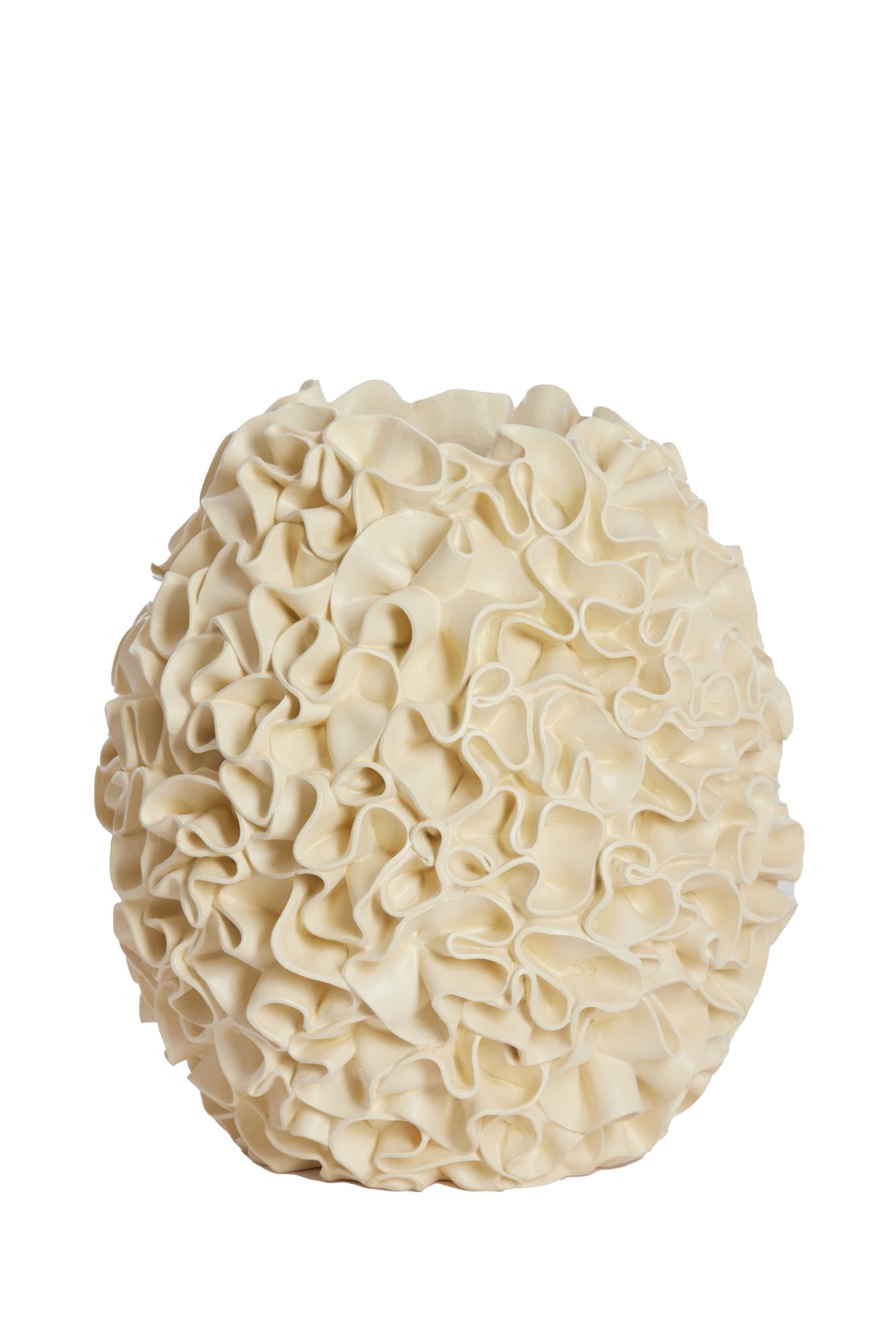 Agello Vaas deco Ø28x29 cm crème