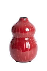Vadena Vaas deco Ø15x21 cm rood+roze