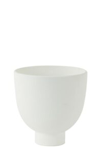 Nukri Vaas Ø17x17 cm keramiek mat wit