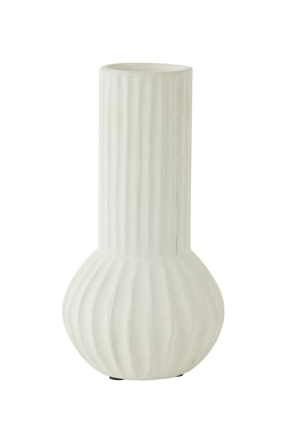 Feyo Vaas deco Ø14x26 cm keramiek crème