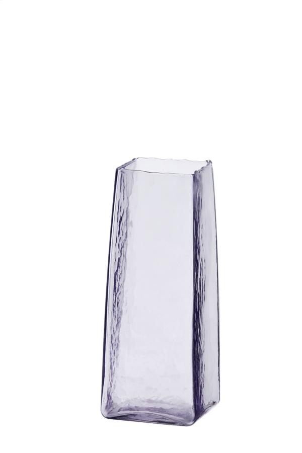 Iduna Vaas 10x10x25 cm glas lila