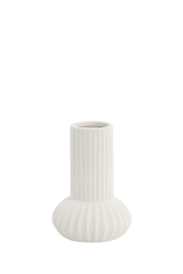 Feyo Vaas deco Ø15x21 cm keramiek crème