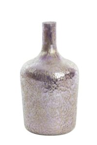 Molusi Vaas Ø16x29 cm glas licht paars-goud