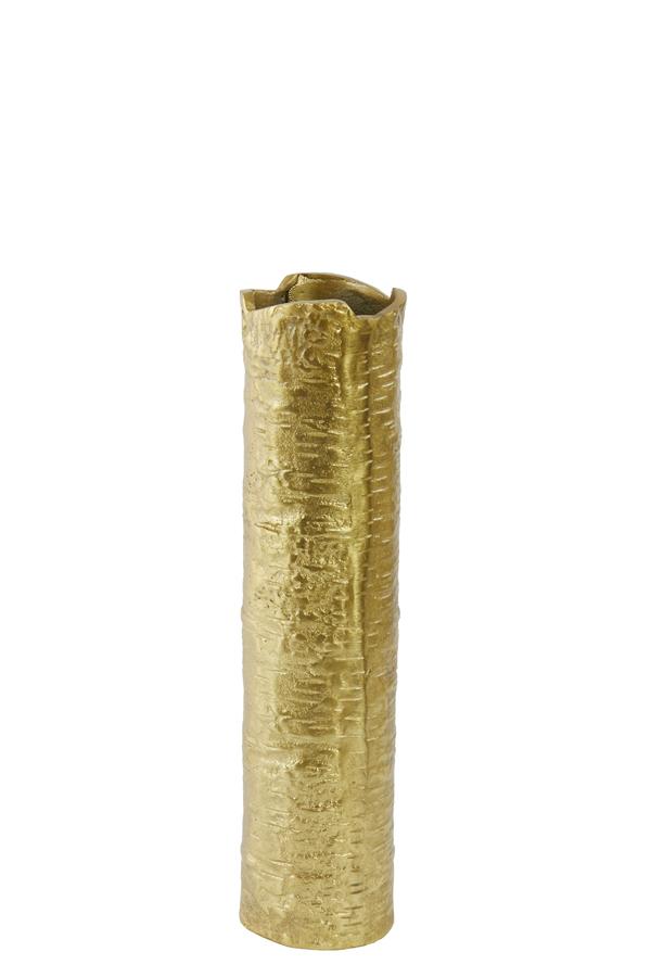 Serero Vaas deco Ø10x40 cm goud