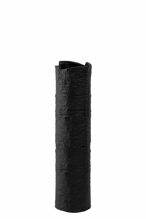 Serero Vaas deco Ø10x40 cm mat zwart