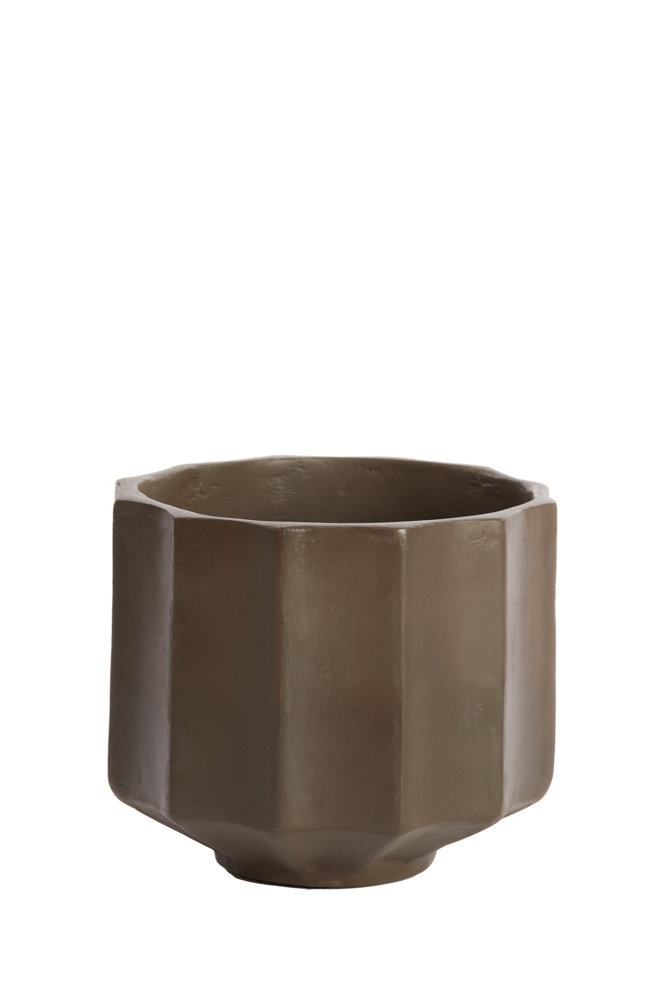 Salou Pot deco Ø21x18 cm bruin
