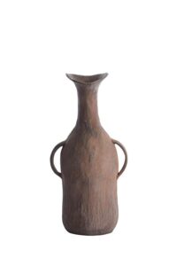 Anconi Vaas deco 16x10x32 cm donker bruin