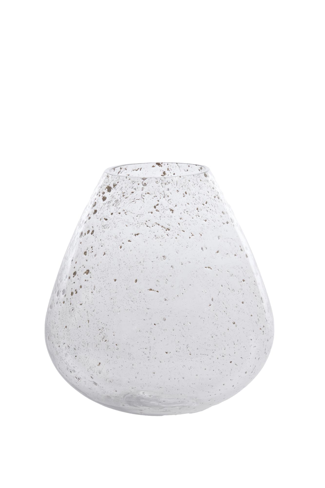 Laterza Vaas Ø31x35 cm glas steenslag helder