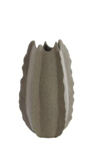 Kelap Vaas deco Ø31x53 cm keramiek grijs groen