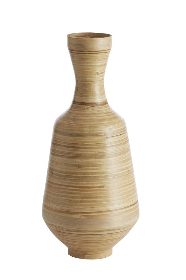Tulu Vaas deco Ø26x58 cm bamboe naturel