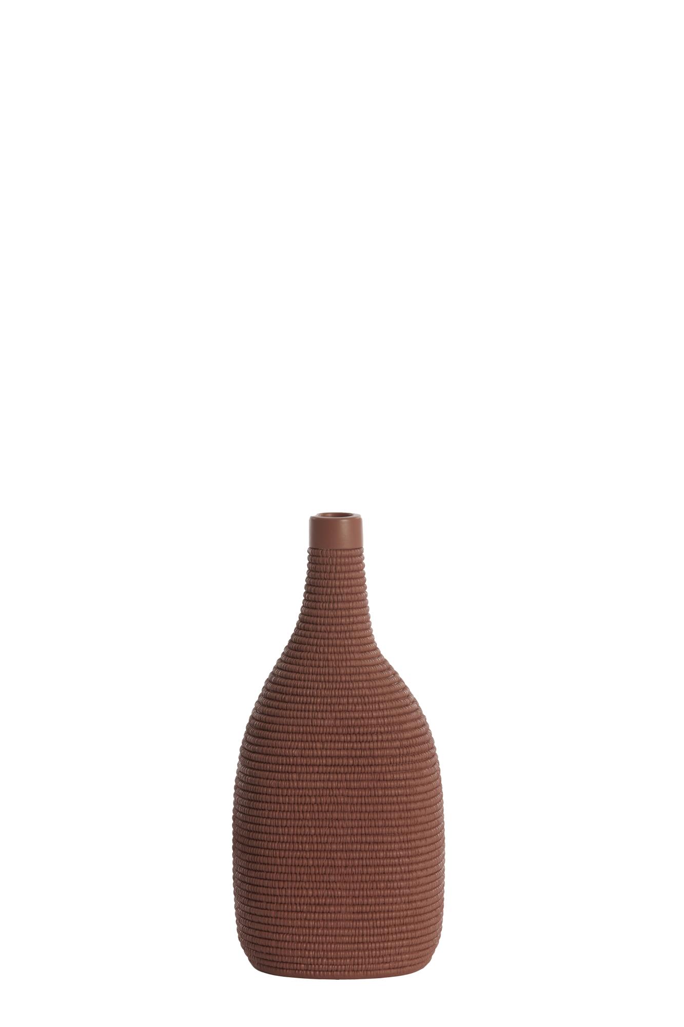 Youni Vaas deco 16x12x33 cm koraal