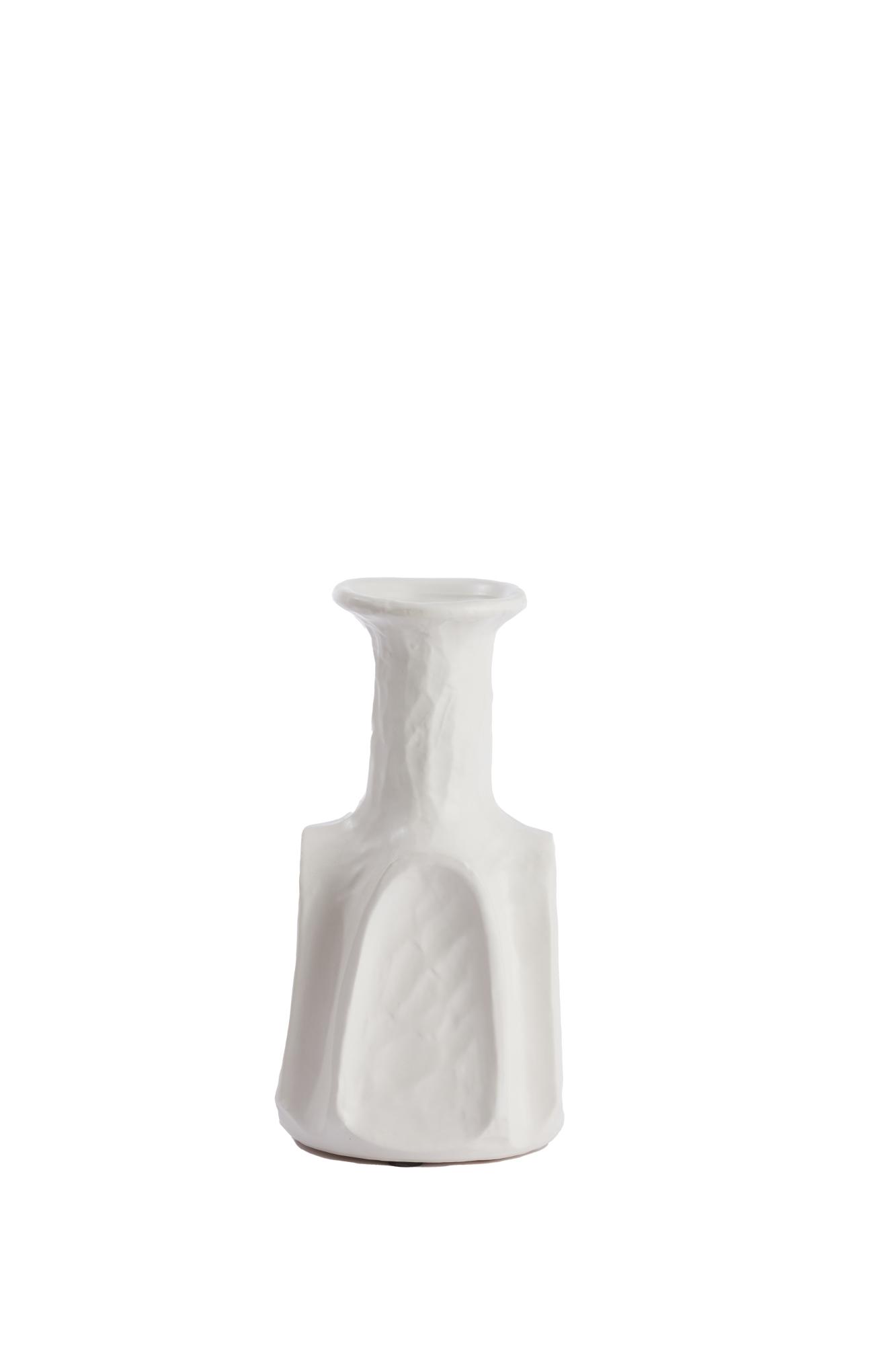 Amade Vaas deco Ø13x25 cm keramiek mat crème