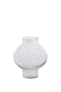 Dusit Vaas Ø26x30 cm glas steenslag helder