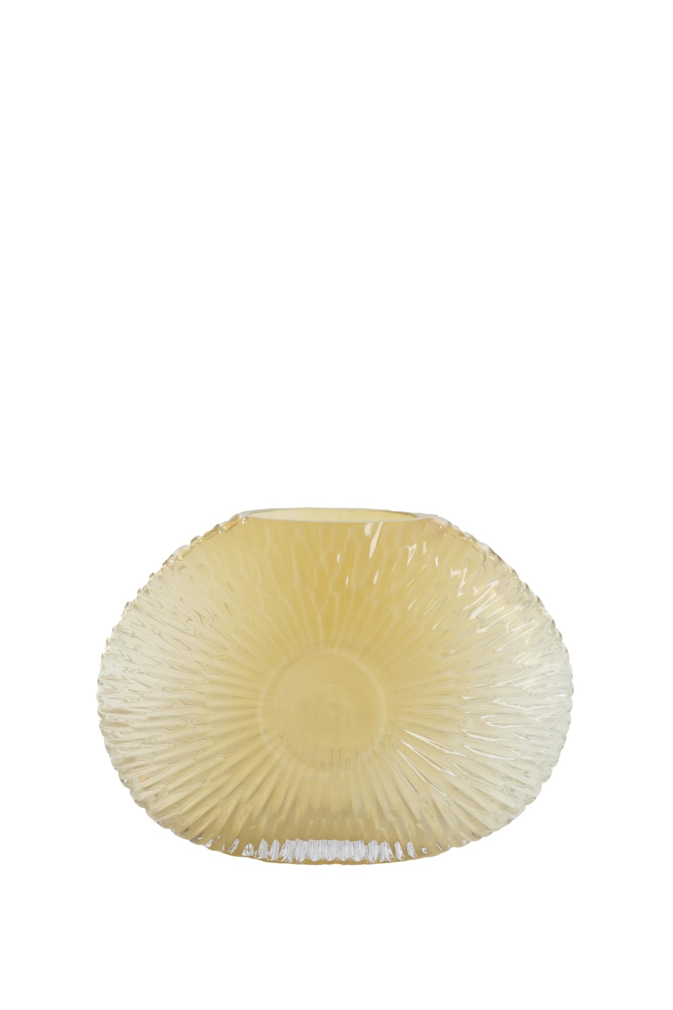 Concha Vaas 32.5x10x24 cm licht geel
