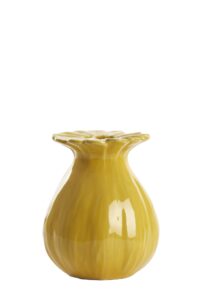 Rewa Vaas deco Ø16x19 cm keramiek geel