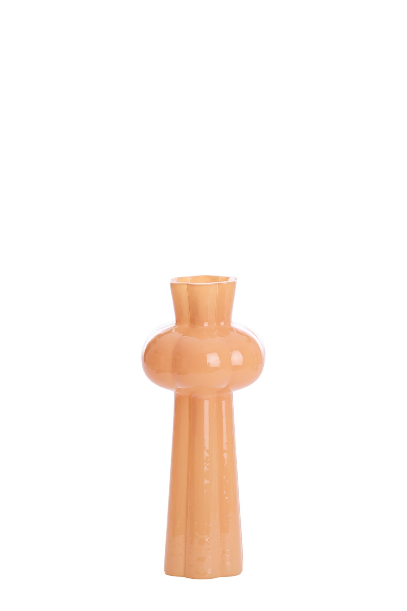 Kortesu Vaas Ø11x25 cm glas perzik