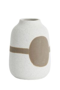Danai Vaas deco Ø19x26 cm keramiek mat crème-bruin