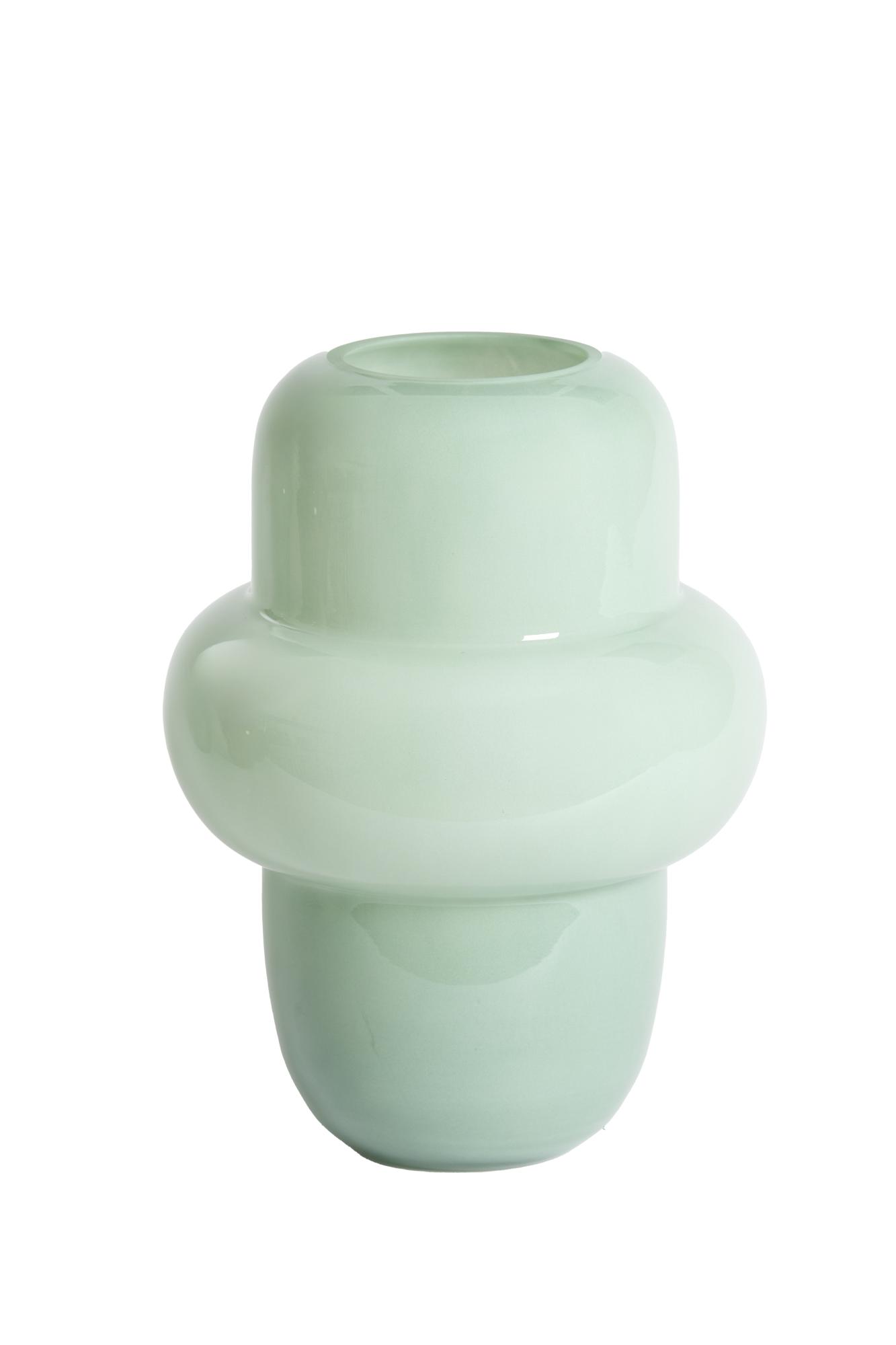 Ylien Vaas Ø20x26 cm glas mint groen