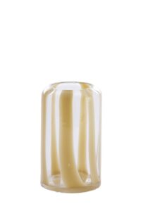 Mulot Vaas Ø10x17 cm glas helder-crème