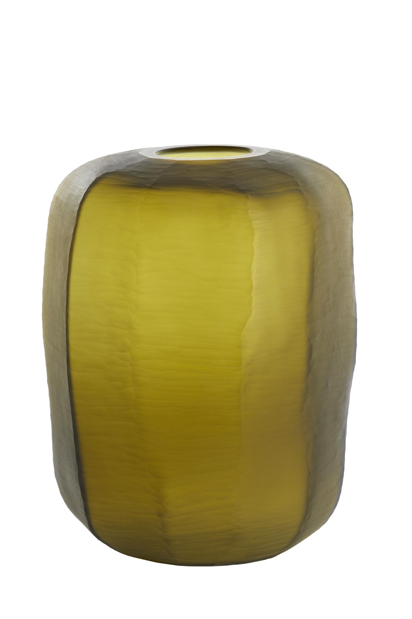 Pacengo Vaas Ø33x42 cm geel-olijf groen