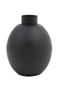 Binco Vaas deco Ø12x16 cm mat zwart
