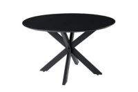 Oscar eetkamertafel round black 120 cm