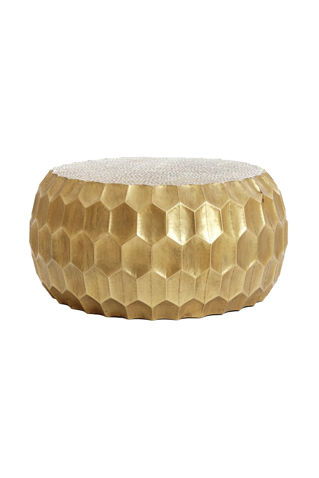 Kalan Salontafel Ø85x42 cm antiek goud
