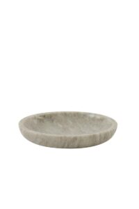 Noud Schaal Ø24x5 cm marmer licht grijs