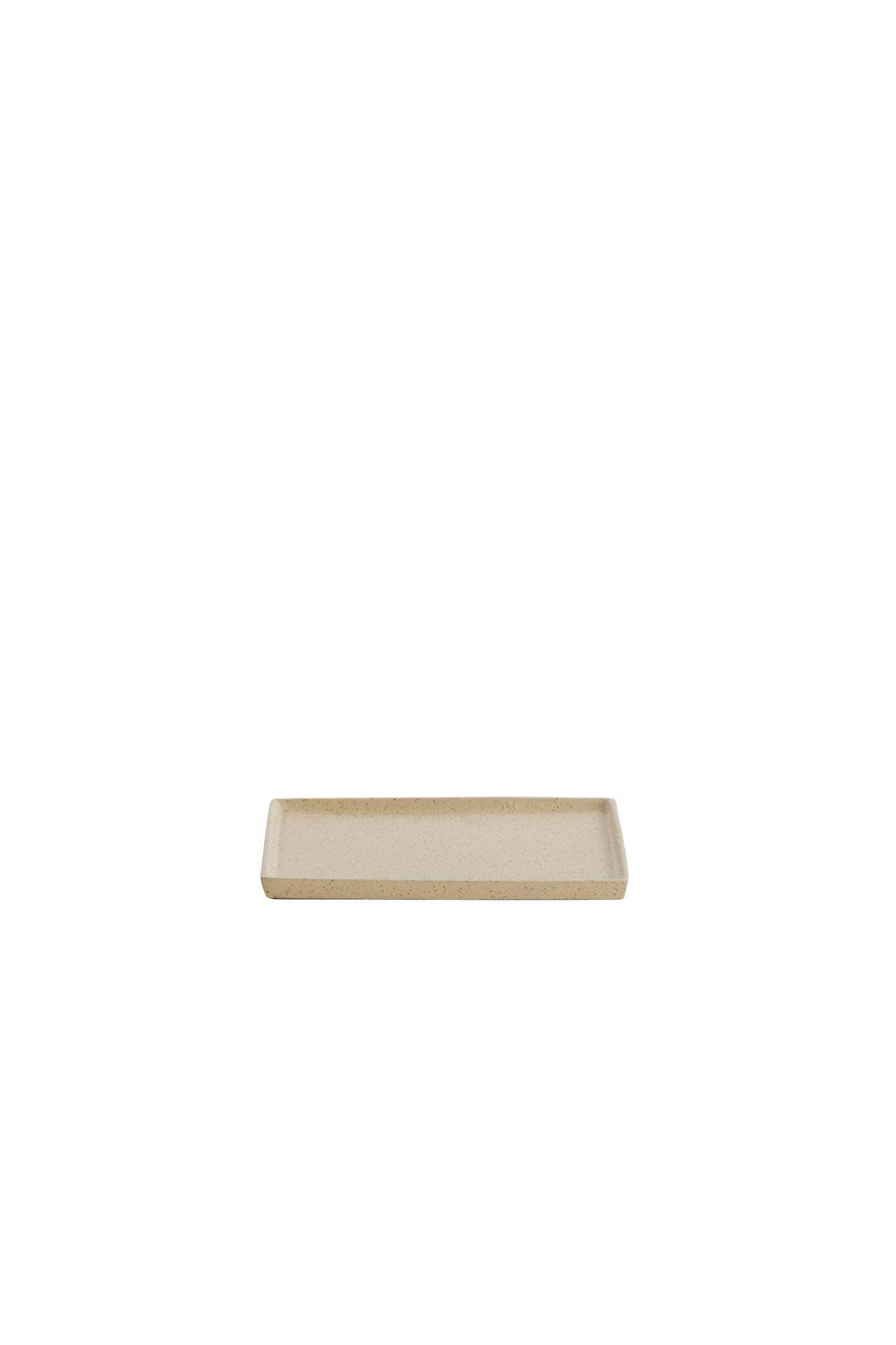 Maeson Schaal 20x15x1 cm zand+licht bruin gespikkeld