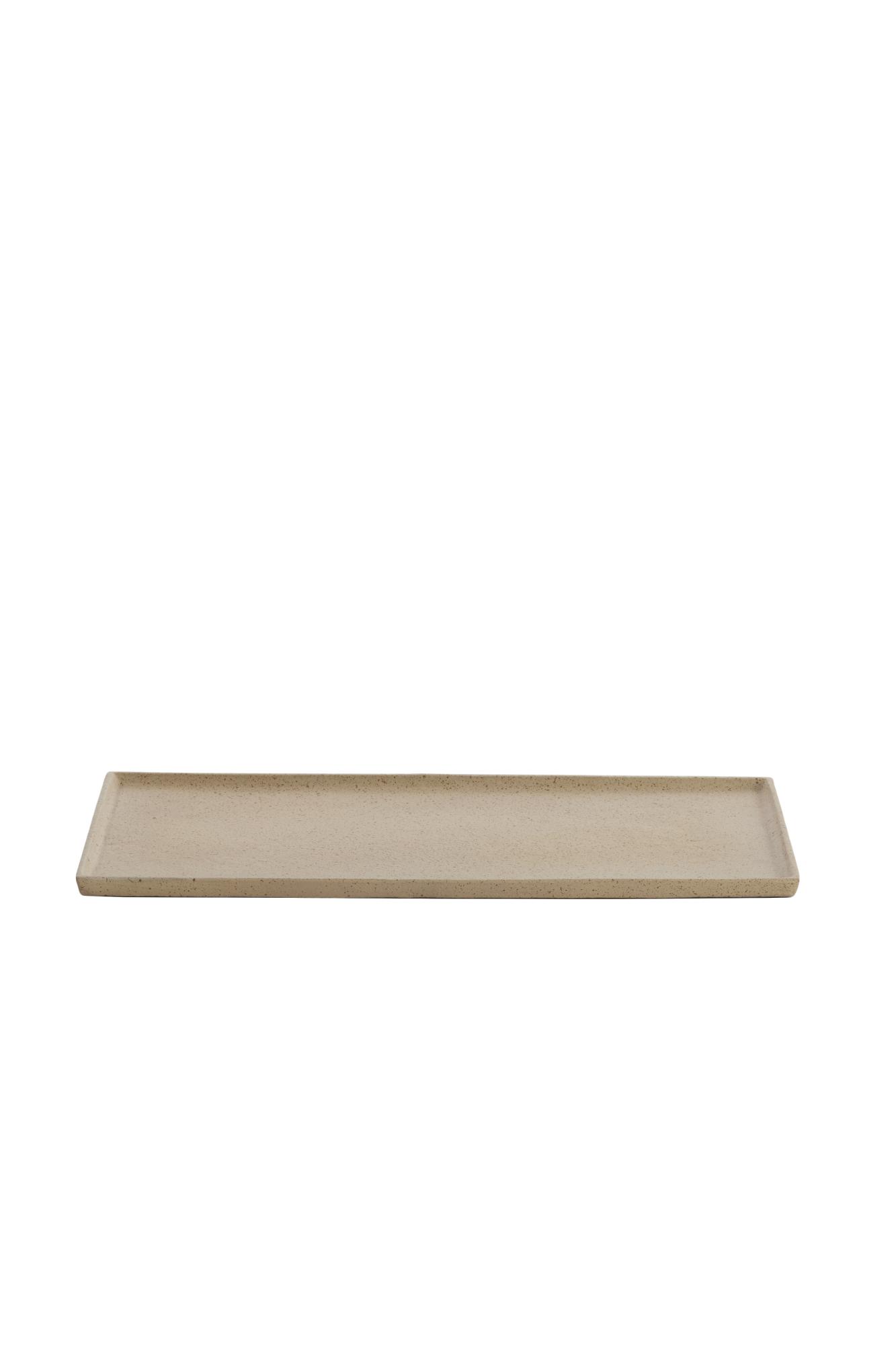 Maeson Schaal 40x19x1 cm zand+licht bruin gespikkeld