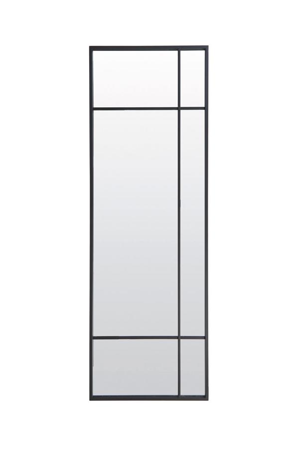 Rincon Spiegel 50x3x150 cm helder glas+mat zwart