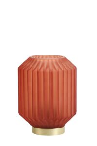 Ivot Tafellamp LED Ø13x17 cm glas mat terra+goud