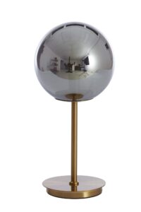 Medina Tafellamp Ø20x43 cm glas smoke+goud